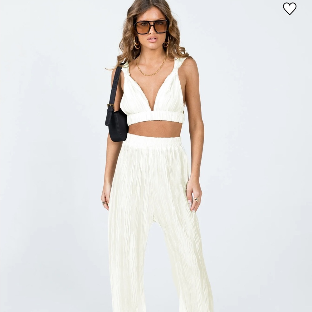 Princess Polly Cream Wide Leg - Emmett Set
